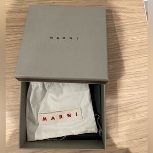 Marni box and dust bag empty